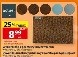 Auchan Wycieraczka z geometrycznym wzorem lub Dywanik łazienkowy Actuel oferta