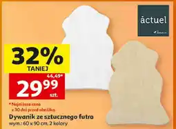 Auchan Dywanik ze sztucznego futra Actuel wym.: 60 x 90 cm oferta