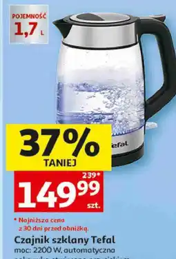 Auchan Czajnik szklany Tefal oferta