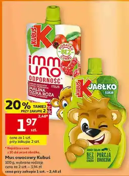 Auchan Mus owocowy Kubuś oferta