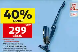 Auchan Odkurzacz pionowy 2 w 1 BCHF216S Bosch oferta