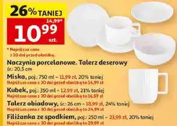 Auchan Naczynia porcelanowe, Talerz deserowy śr.: 20,5 cm oferta