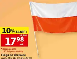 Auchan Flaga na drzewcu 68 x 110 cm oferta