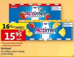 Auchan Napój jogurtowy Actimel, różne rodzaje oferta