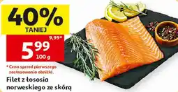 Auchan Filet z łososia norweskiego ze skórą oferta