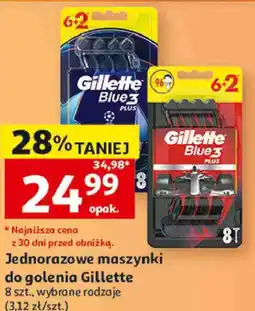 Auchan Jednorazowe maszynki do golenia Gillette Blue3 oferta