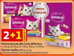 Auchan Mokra i sucha karma dla kota Whiskas oferta