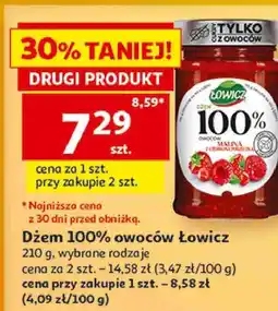 Auchan Dżem 100% owoców Łowicz oferta