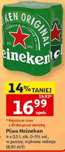 Auchan Piwo Heineken oferta
