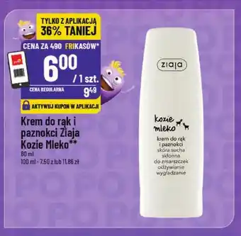 Krem do rąk i paznokci Ziaja Kozie Mleko