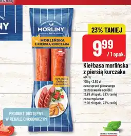 Polomarket Kiełbasa morlińska z piersią kurczaka Morliny oferta