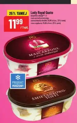 Polomarket Lody o smaku mascarpone z sosem malinowym Royal Gusto oferta