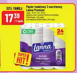 Polomarket Papier toaletowy 3-warstwowy Lanna Premium oferta
