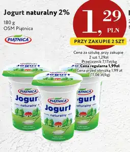 Market Point Jogurt naturalny Piątnica 2% oferta