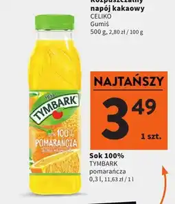Intermarche Sok pomarańcza Tymbark 100% oferta