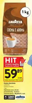 Intermarche Kawa ziarnista Crema e Aroma Lavazza oferta
