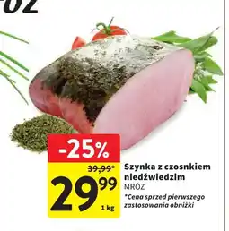 Intermarche Szynka z czosnkiem niedźwiedzim Mróz oferta