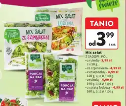 Intermarche Mix sałat z rukolą 2x50 g Z Sadów i Pól oferta