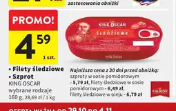 Intermarche Filety śledziowe King Oscar oferta