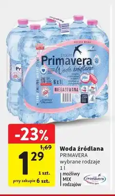 Intermarche Woda źródlana Primavera oferta