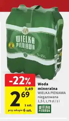 Intermarche Woda mineralna niegazowana Wielka Pieniawa oferta
