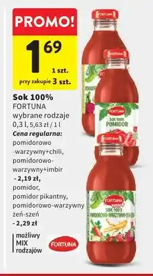 Intermarche Sok pomidorowo-warzywny+chili Fortuna 100% oferta