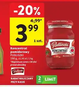 Intermarche Koncentrat pomidorowy Pudliszki oferta