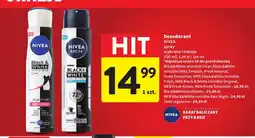 Intermarche Dezodorant spray Black & White Invisible Clear Nivea oferta