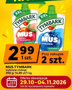 EMMA market Mus Tymbark jabłko i truskawka oferta