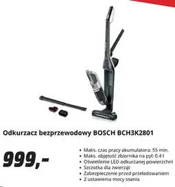 Media Markt Odkurzacz bezprzewodowy Bosch BCH3K2801 oferta