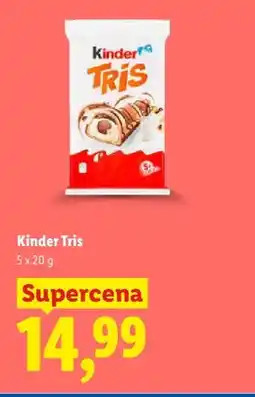Lidl Ciastka Kinder Tris 5-pak oferta