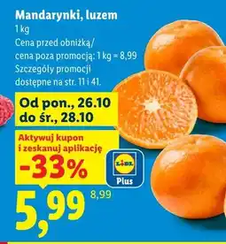 Lidl Mandarynki luzem oferta
