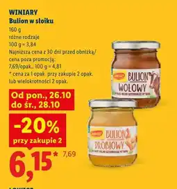 Lidl Bulion drobiowy w słoiku Winiary oferta