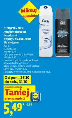 Lidl Antyperspirant w sprayu dla kobiet Classic Cien oferta