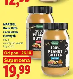 Lidl Krem 100% z orzeszków ziemnych smooth Maribel oferta