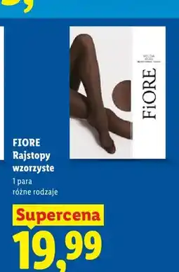 Lidl Rajstopy wzorzyste Fiore oferta