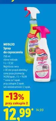 Lidl Spray do czyszczenia Meglio Odtłuszczacz oferta