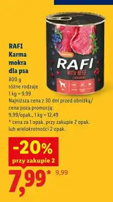 Lidl Karma mokra dla psa Rafi oferta