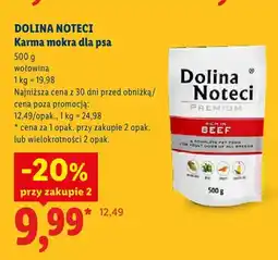 Lidl Karma mokra dla psa wołowina Dolina Noteci Premium oferta