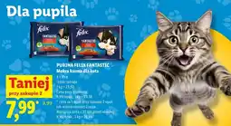 Lidl Mokra karma dla kota Purina Felix Fantastic 4-pak oferta