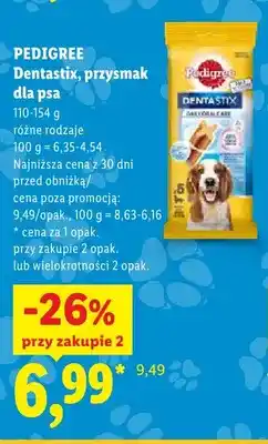 Lidl Przysmak dla psa Pedigree Dentastix oferta