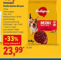 Lidl Sucha karma dla psa Pedigree Mini Adult z wołowiną i warzywami oferta