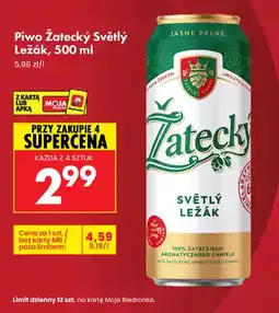 Biedronka Piwo Žatecký Světlý Ležák oferta