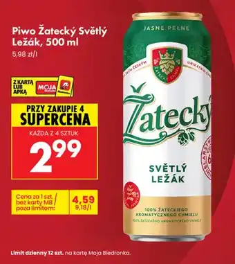 Piwo Žatecký Světlý Ležák