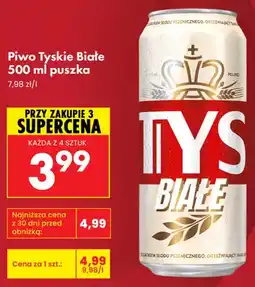 Biedronka Piwo Tyskie Białe oferta