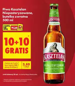 Biedronka Piwo Kasztelan Niepasteryzowane oferta