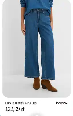 BonPrix Lekkie Jeansy Wide Leg oferta