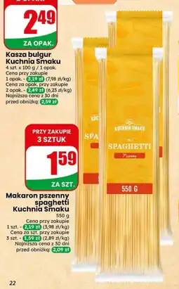 Dino Makaron pszenny spaghetti Kuchnia Smaku oferta