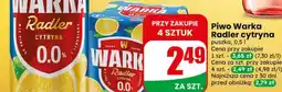 Dino Piwo Warka Radler cytryna oferta