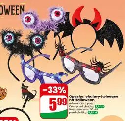 Dino Opaska, okulary świecące na Halloween oferta